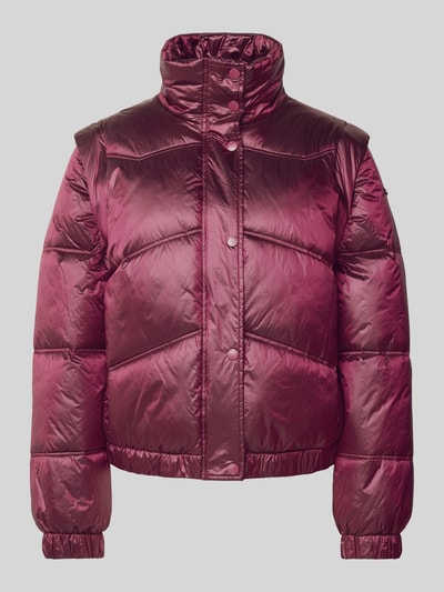 Pepe Jeans Steppjacke mit Stehkragen Modell 'FLORA' Aubergine 1