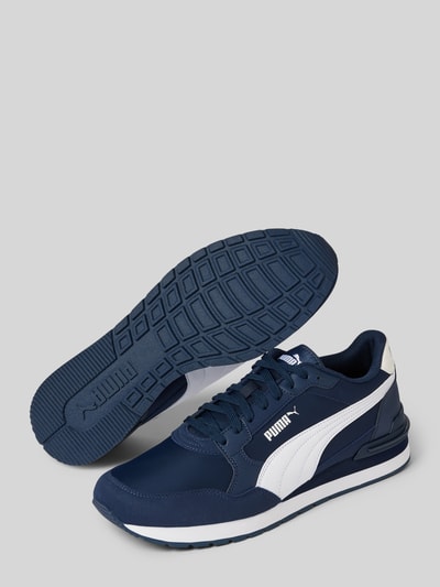 Puma Sneaker mit Label-Print Modell 'Runner' Marine 4