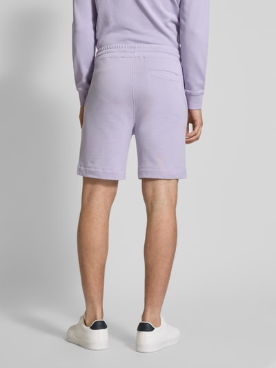 BOSS Orange Sweatshorts met steekzakken, model 'Sewalk' Lila - 5