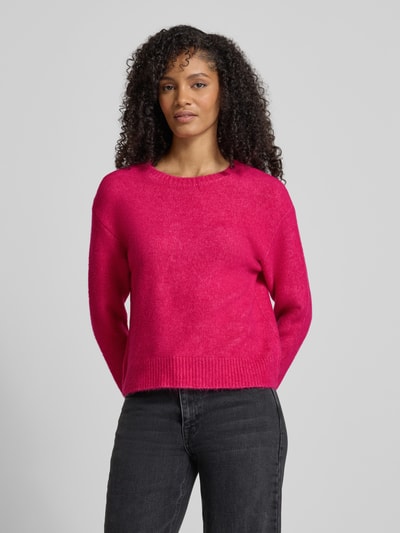 SUNCOO PARIS Strickpullover mit Rundhalsausschnitt Modell 'PLAMEDI' Pink 4