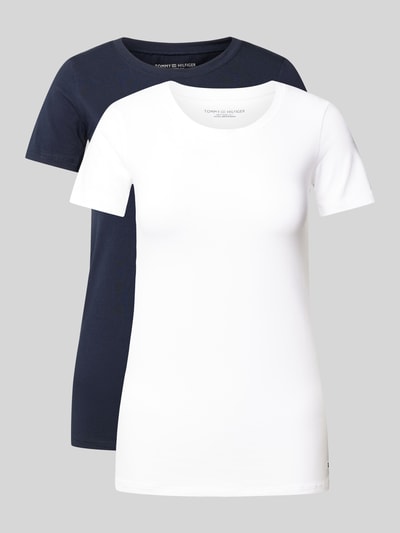 TOMMY HILFIGER T-Shirt mit Rundhalsausschnitt im 2er-Pack Dunkelblau 1