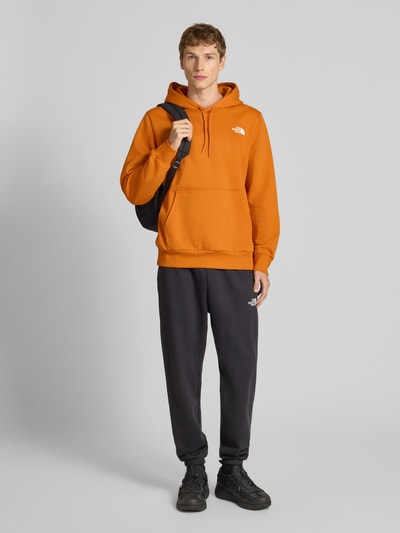 The North Face Hoodie met labelprint Oranje - 1