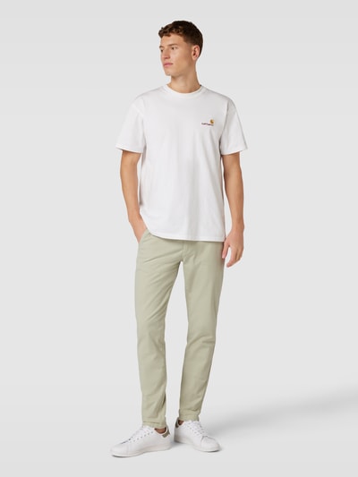 Jack & Jones Slim fit broek met structuurmotief, model 'MARCO' Lindegroen - 1