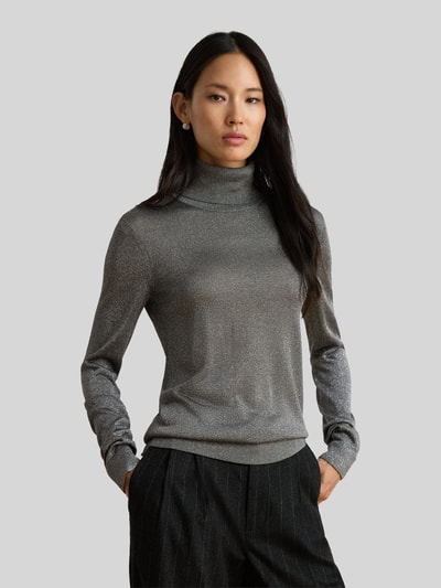 Lauren Ralph Lauren Slim Fit Pullover aus Viskose-Mix Silber 5
