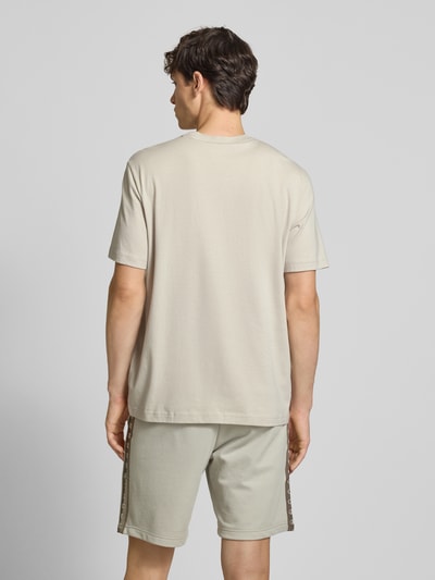 CHAMPION T-shirt met logostitchings en ronde hals Beige - 5