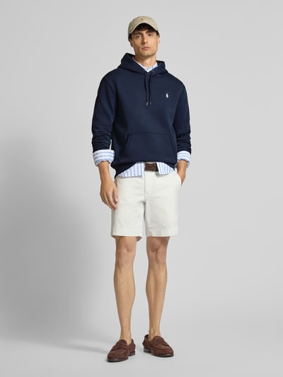 Polo Ralph Lauren Hoodie mit Label-Stitching und Känguru-Tasche Marine 1