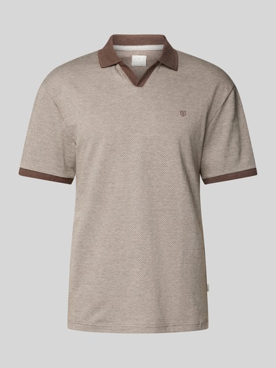 Jack & Jones Premium Poloshirt mit Label-Stitching Modell 'WILLAS' Taupe 2