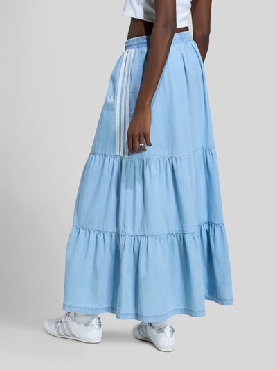 adidas Originals Spódnica maxi o kroju regular fit z czystej bawełny Jasnoniebieski 4