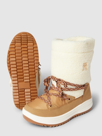 T.Hilfiger Kids Shoes Boots mit Schnürverschluss Modell 'PARADIS' Camel 4