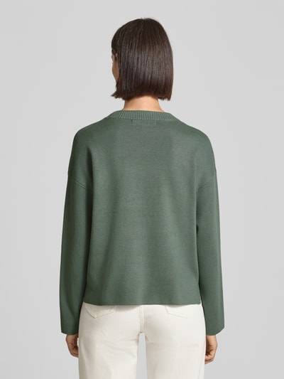 Vero Moda Boxy Fit Strickpullover aus Viskose-Mix Modell 'SILJE' Schilf 5