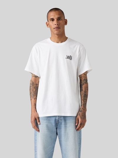 Levi's® Relaxed Fit T-Shirt aus reiner Baumwolle Weiss 3