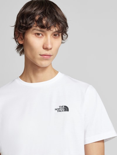 The North Face T-Shirt mit Label-Print Modell 'SIMPLE DOME' Weiss 3