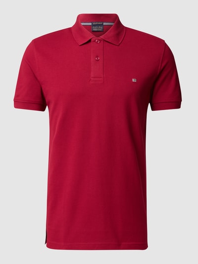 Christian Berg Men Poloshirt met labelstitching Fuchsia - 2