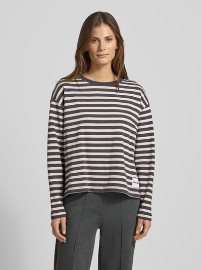 Smith and Soul Sweatshirt mit Rundhalsausschnitt und Label-Detail Anthrazit 4