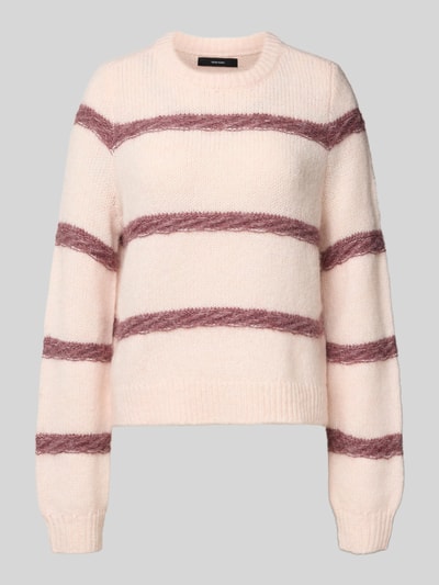 Vero Moda Regular Fit Strickpullover mit Woll-Anteil Modell 'ZADA' Rosa 2