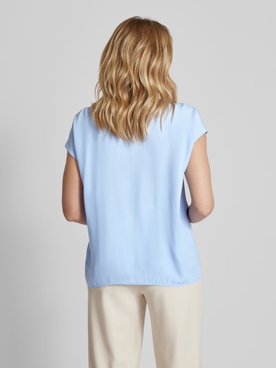 BOSS Bluse mit Kappärmeln Modell 'Berita' Hellblau 5