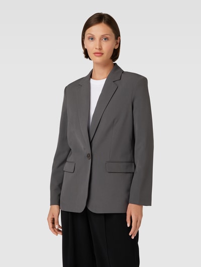 Vero Moda Blazer met klepzakken, model 'TROIANTHEA' Middengrijs - 4