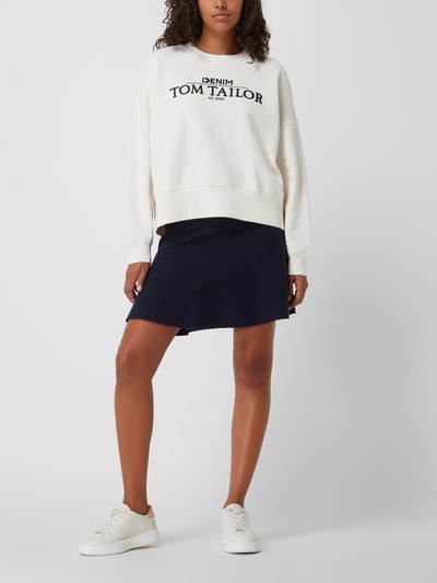 Tom Tailor Denim Sweatshirt van katoen  Offwhite - 1