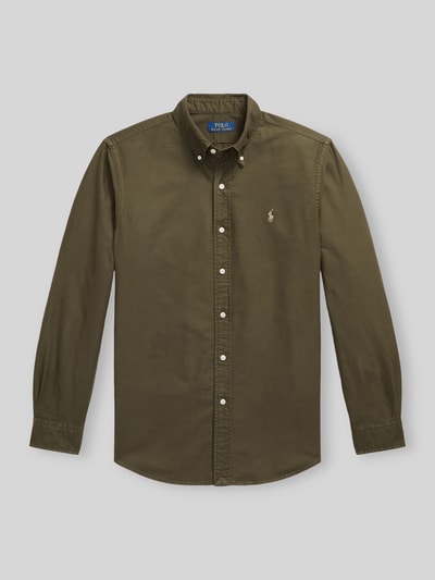 Polo Ralph Lauren koszula casualowa w stylu klasyka o kroju regular fit z wyhaftowanym logo Oliwkowy 2