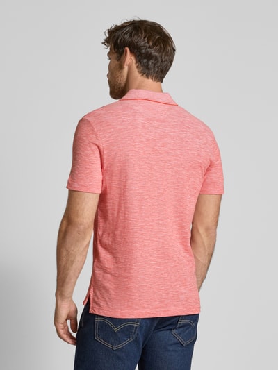 Tommy Hilfiger Regular Fit Poloshirt aus reiner Baumwolle Orange Melange 5