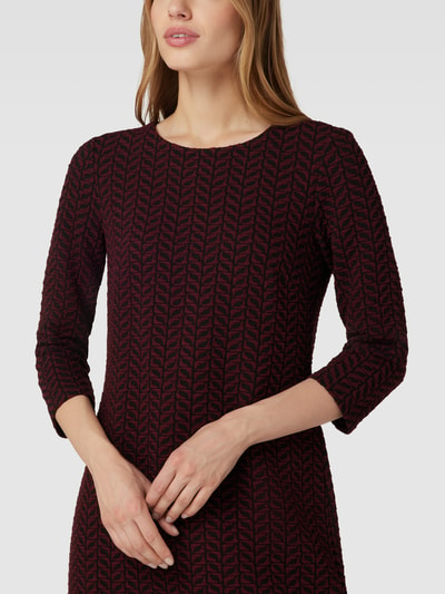 Montego Mini-jurk met all-over motief Bordeaux - 3