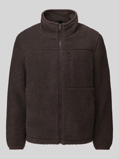 s.Oliver RED LABEL Teddyjacke mit Brustreißverschlusstasche Schoko 2