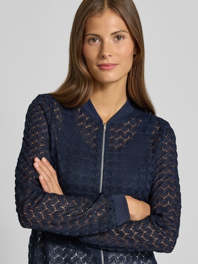 Vero Moda Regular fit blouson van kant, model 'BECCA' Donkerblauw - 3