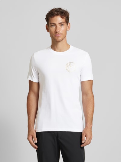 Versace Jeans Couture T-shirt met labelprint Wit - 4