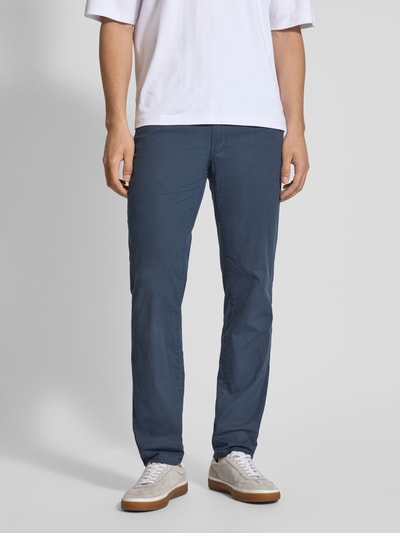 Brax Broek met steekzakken, model 'Cadiz' Marineblauw - 4