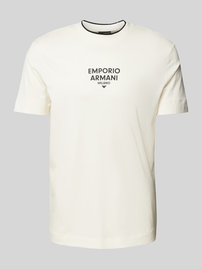 Emporio Armani T-shirt met labelprint Wit - 2