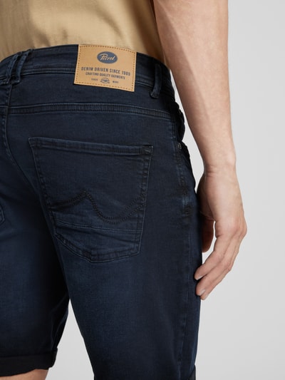 Petrol Szorty jeansowe o kroju regular fit z 5 kieszeniami model ‘BULLSEYE’ Ciemnoniebieski 3