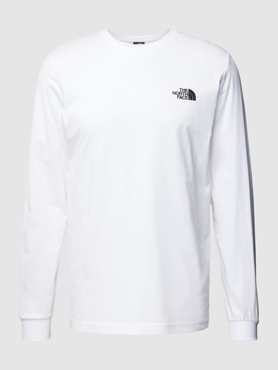 The North Face Longsleeve mit Label-Print Modell 'REDBOX' Weiss 2