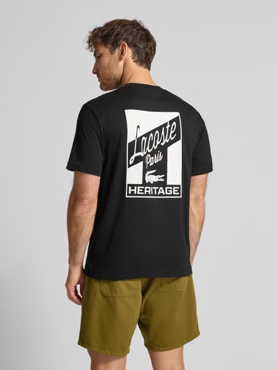 Lacoste Regular Fit T-Shirt aus reiner Baumwolle Black 5