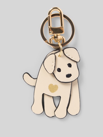 Seidenfelt Schlüsselanhänger mit Motiv-Print Modell 'My Dog' Beige 1
