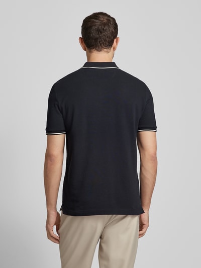 Gant Poloshirt mit Label-Stitching Modell 'TIPPING' Black 5