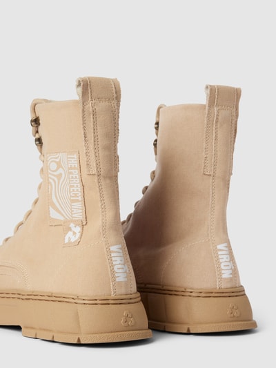 Viron Boots aus Baumwolle mit Schnürverschluss Beige 2