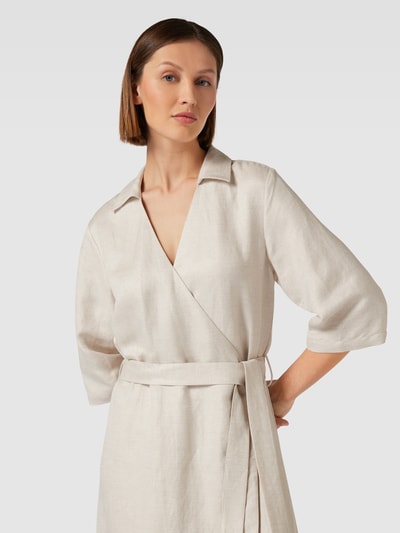 Minus Midikleid mit Umlegekragen Modell 'FLORINA' Sand 3