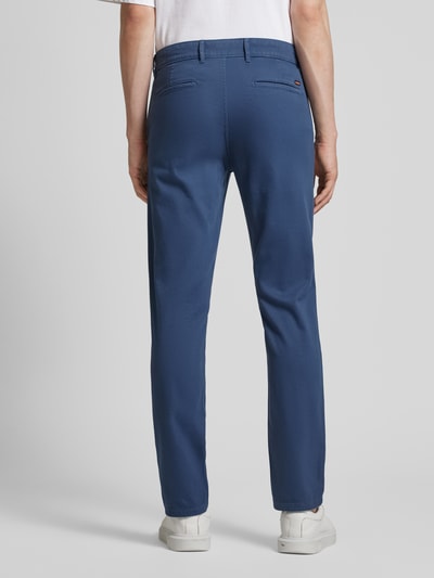 BOSS Orange Slim fit chino met steekzakken opzij Blauw - 5