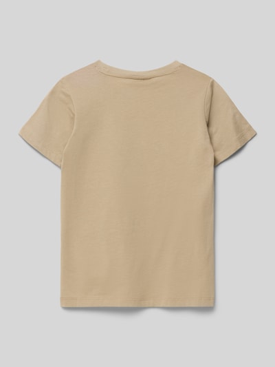 Champion Regular Fit T-Shirt mit Logo-Stitching Sand 3