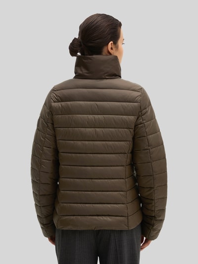 Marc O'Polo regular fit gewatteerd jack met opstaande kraag Donkerbruin - 5