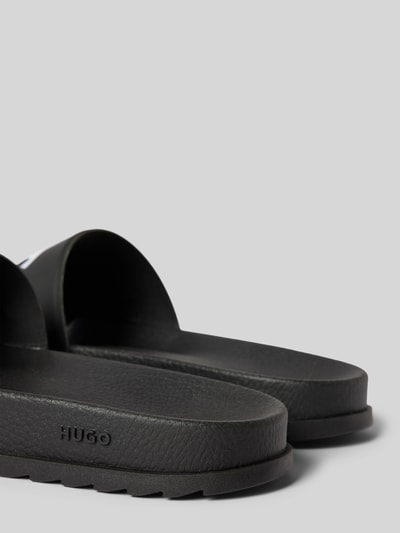 HUGO Slides mit Label-Print Modell 'Match_it' Black 2