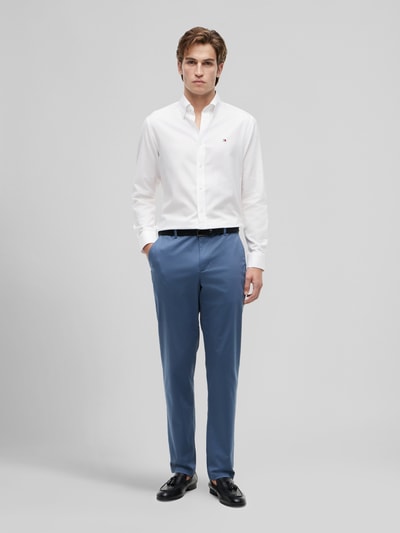 Tommy Hilfiger Straight Fit Chino aus Baumwoll-Mix Modell 'DENTON' Petrol 1