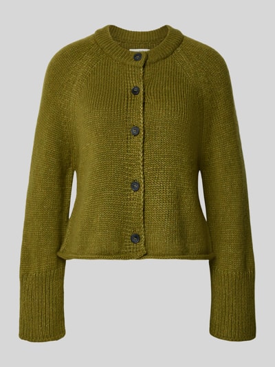 Marc O'Polo Kardigan o luźnym kroju z mieszanki żywej wełny Jasnozielony 2