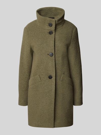 Fuchs Schmitt Lange jas met opstaande kraag en steekzakken Olijfgroen - 2