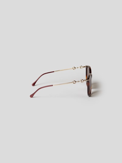 Gucci Unisex Sonnenbrille mit Brand-Details Dunkelbraun 4