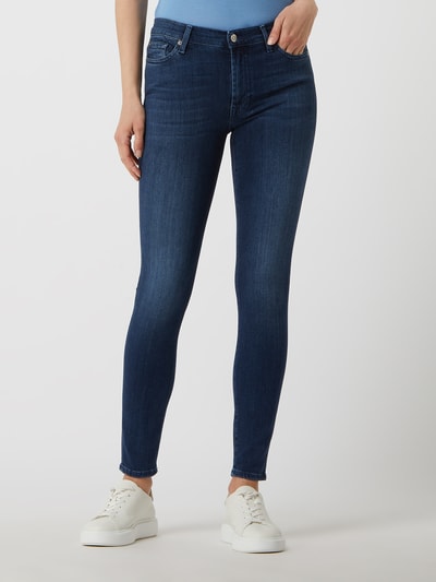 7 For All Mankind Super skinny fit jeans met stretch  Blauw - 4