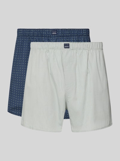 Christian Berg Men Boxershorts mit elastischem Bund im 2er-Pack Metallic Gruen 1