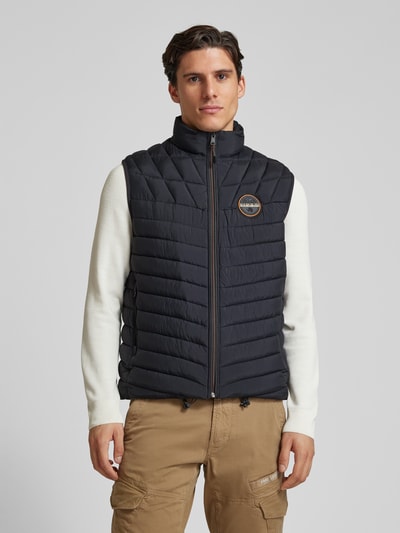 Napapijri Bodywarmer met opstaande kraag, model 'LAPAZ' Zwart - 4