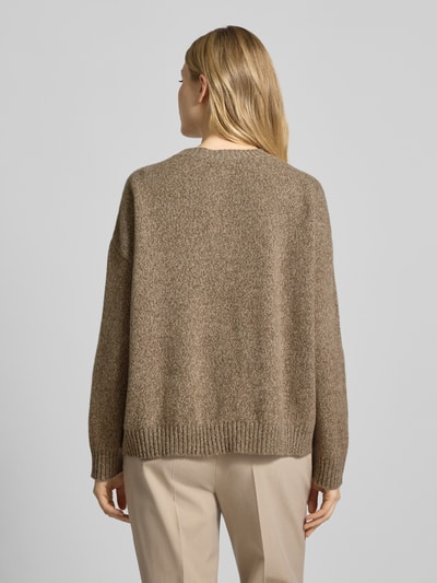 Weekend Max Mara Relaxed Fit Strickpullover aus reiner Wolle Modell 'SIBARI' Mud Melange 5