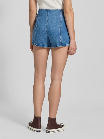 Pieces Leicht ausgestellter Skort aus Baumwoll-Denim Modell 'FILUM' Jeansblau 5